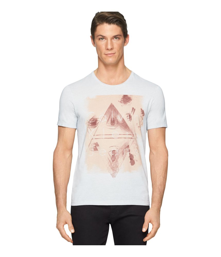 Calvin Klein Jeans Men's Pyramid Crew Neck T-Shirt