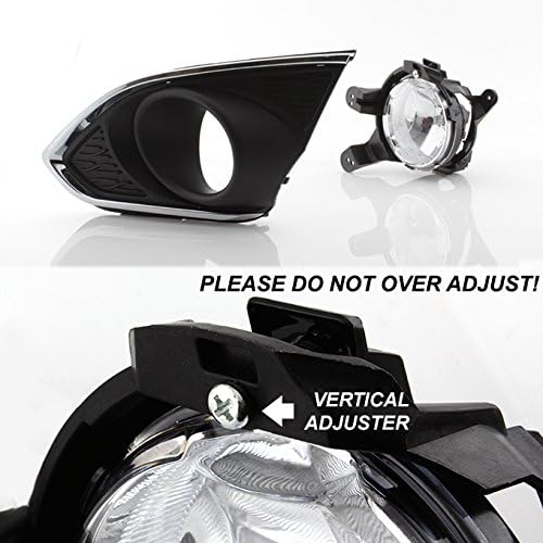 AKKON - For 13-15 Chevy Spark M300 Chrome Bezel Bumper Driving Fog Light Lamp W/Switch