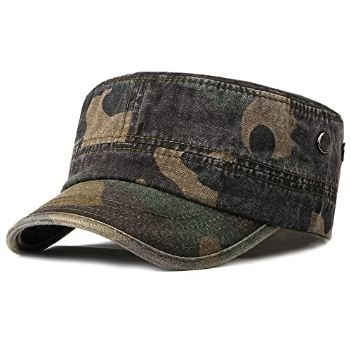 Casquette militaire unisexe réglable style cadet camouflage taille unique