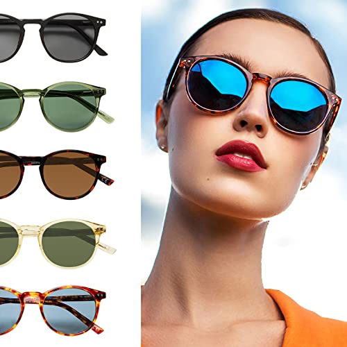 Image of PRIVE REVAUX Unisex Adult Classic Round Sunglasses