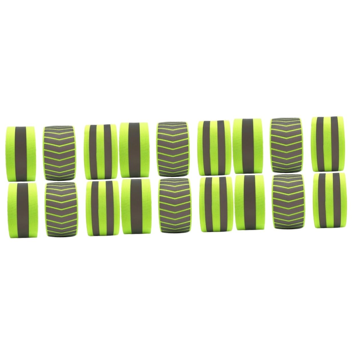 Yardwe 18 Pezzi Cinturino da Polso Riflettente Braccialetti Ad Alta visibilità Bracciale Riflettente Braccialetti Riflettenti Braccialetti Elastici Braccialetto da Corsa Notturna