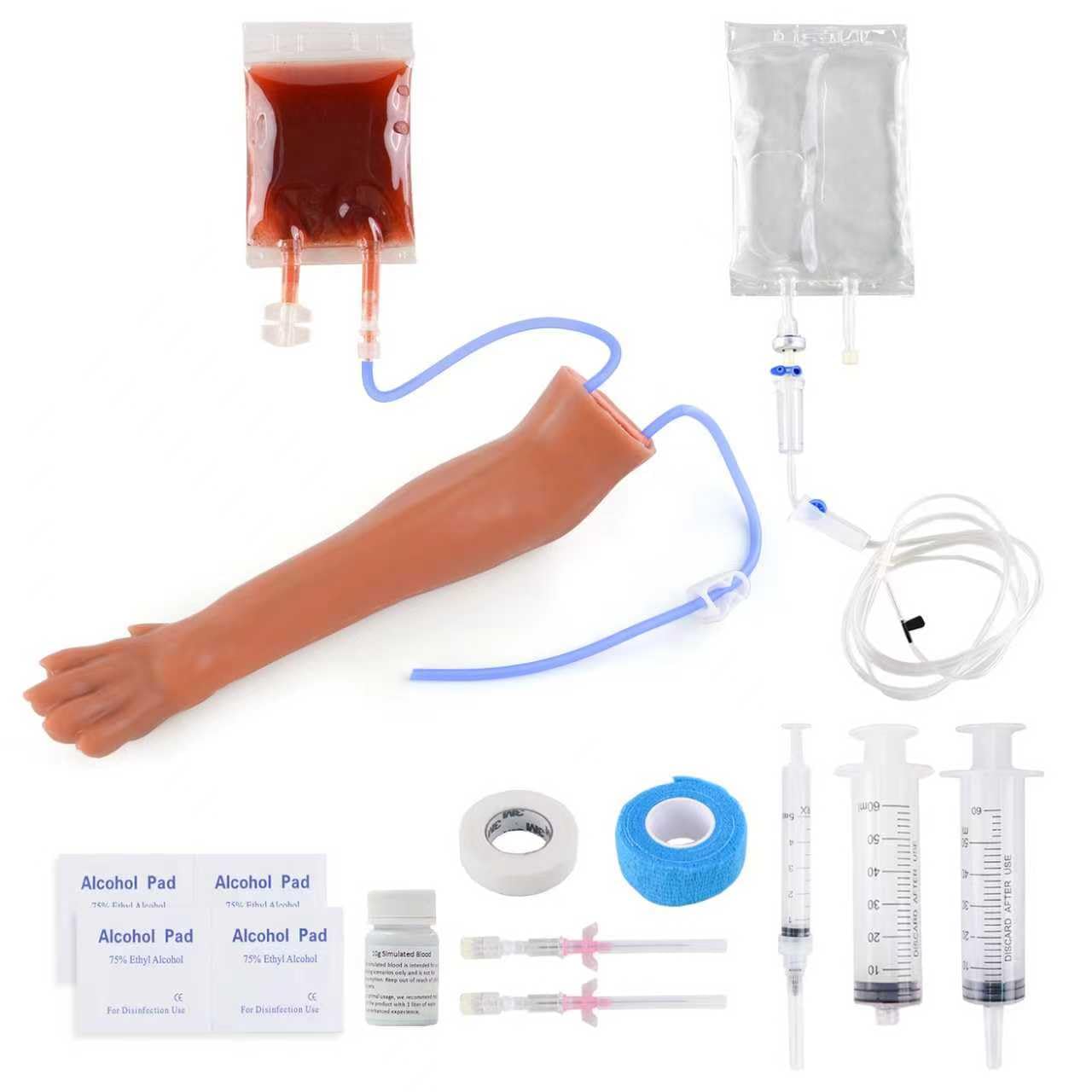 Canine IV Blood Draw & Catheterization & Dog Bandaging Leg, IV Fluid Venipuncture Injection Kit Intravenous Training Set, Veterinary Dog IV Practice Kit for Students, Veterinarians, and Training
