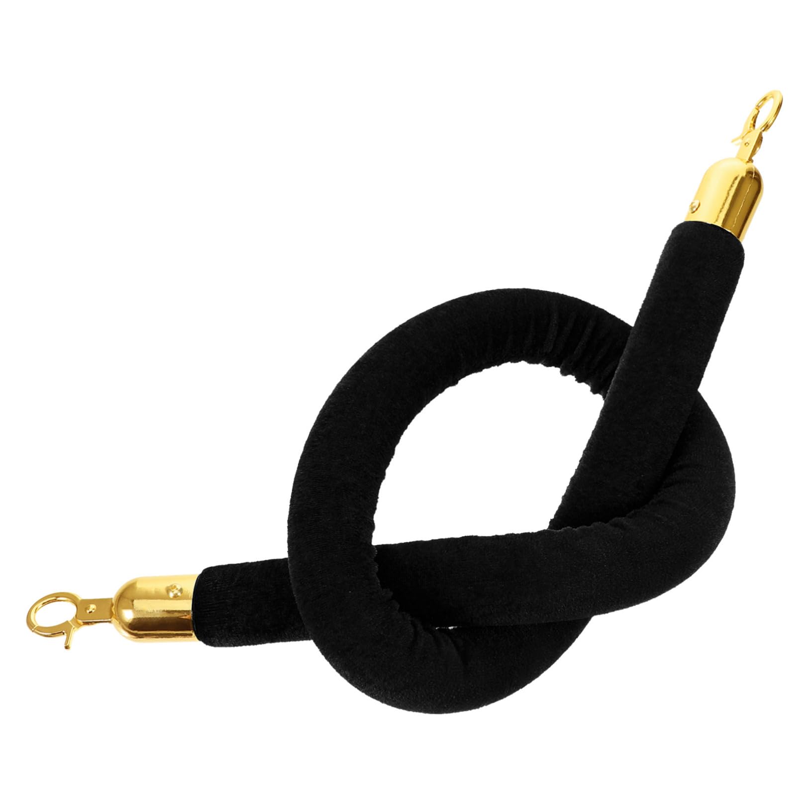 SEWOART Concierge Post Lanyard Control Rope Thick Rope Caution Tape Guardrail Rope Reflective Tent Guy Ropes Rope for Stanchion Queue Post Rope Stanchion Rope with Hook Belt Black Flannel