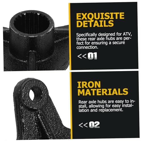 Moyeux de roue arrière 23 dents 78mm Alipis pour remplacement de pont arrière de kart