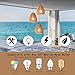 3-Piece Woven Rattan Pendant Light Bohemian Coast Pendant Light Hemp Rope Suspended Ceiling Light Willow Lighting Fixtures Suitable for Kitchen Islands Restaurants Corridors