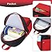abshoo Kindergarten Backpack for Boys Preschool Backpacks School Bookbag for Kids 4-8(Red and Black)
