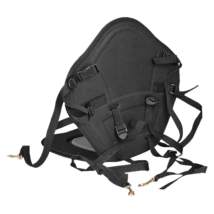 KAIMAN Sedile Imbottito per SUP e Kayak, Schienale Ergonomico con Cinghie Regolabili, Design Traspirante, Nero/Grigio