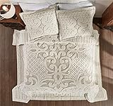 Better Trends Serenity Chenille Bedspread Set Available, Super Soft and Light Weight Medallion...