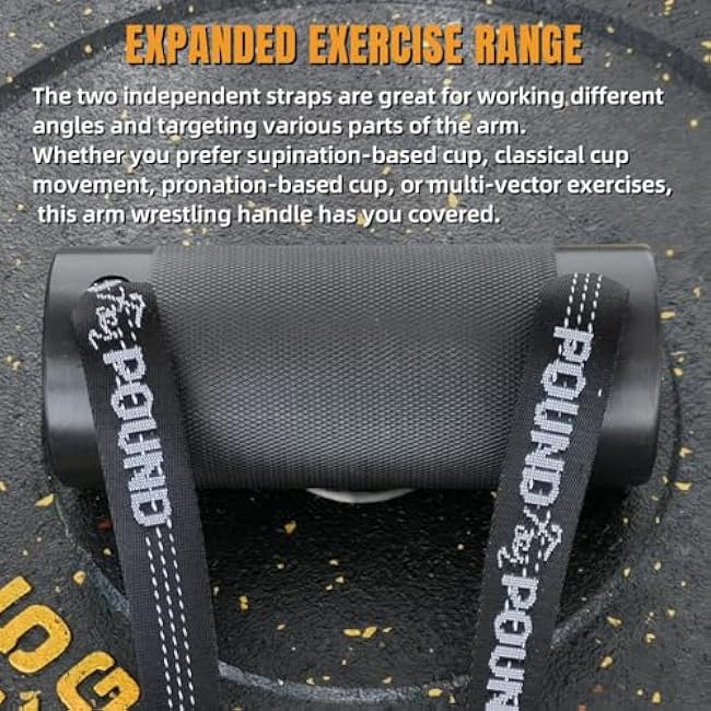 Multi Spinner Arm Wrestling Handle, 3In Thick Multispinner Armwrestling Trainer for Wrist Forearm, Grip Strength Workout, Arm Wrestling Training Equipment