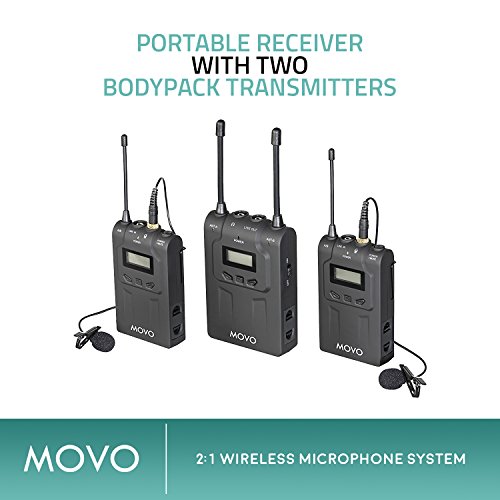Movo WMIC80 Sistema Microfono lavalier Wireless