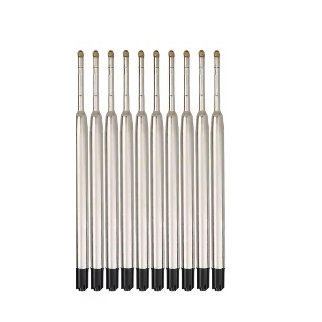 10 x Black Ballpoint Pen Refills Compatible with Parker Pens – 9.9cm Medium 0.7mm Jotter Style Replacement Ink Refills for Parker Ballpoint Pens (Black)