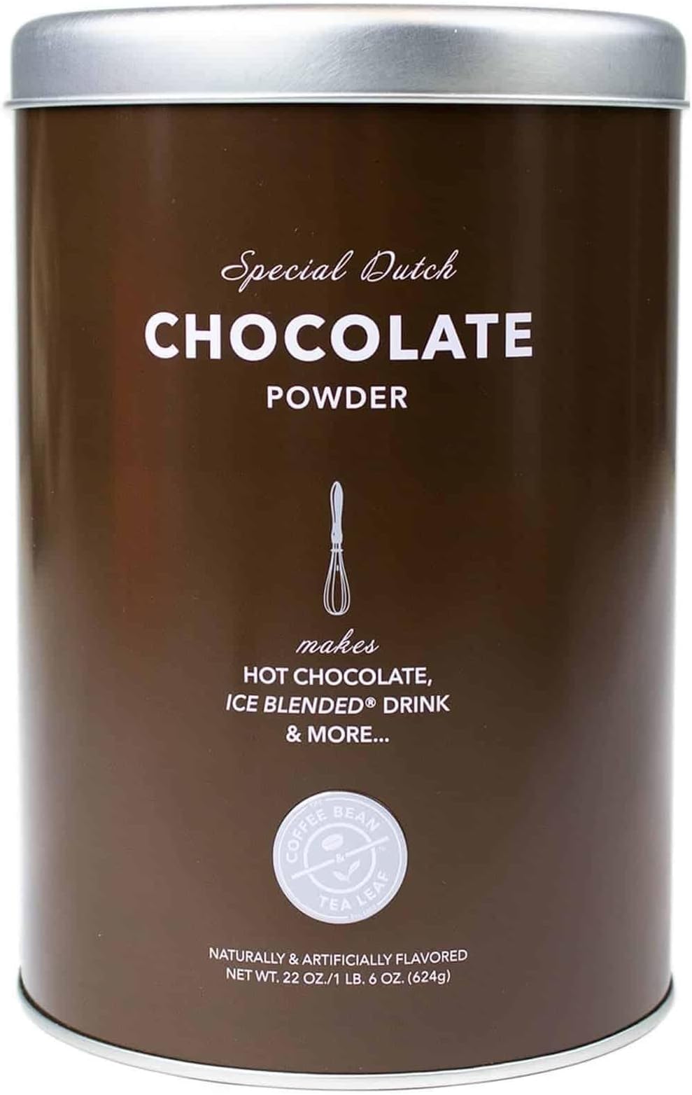 The Coffee Bean & Tea Leaf, Dutch Chocolate Powdered Creamer for Coffee, Lattes, Smoothies, Drinks, Baking, 22oz. Tin, 2 Pack