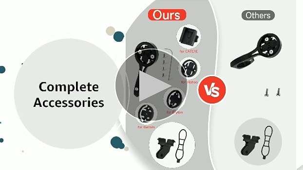 Aero Bar Bike Mount - Fit For Road Cycling 22.2mm & 22.4mm Handlebars, Compatible With Bike GPS Computers - Garmin, Wahoo, Bryton, Cateye, GoPro Full Range & Flashlight