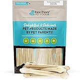 Raw Paws Pet Premium 10-inch Compressed Rawhide Bones for Dogs, 10-Count - Packed in USA - Long Lasting Dog Chews - Chews for Large Dogs - Natural Rawhide Dog Bones - Dog Chews for Aggressive Chewers