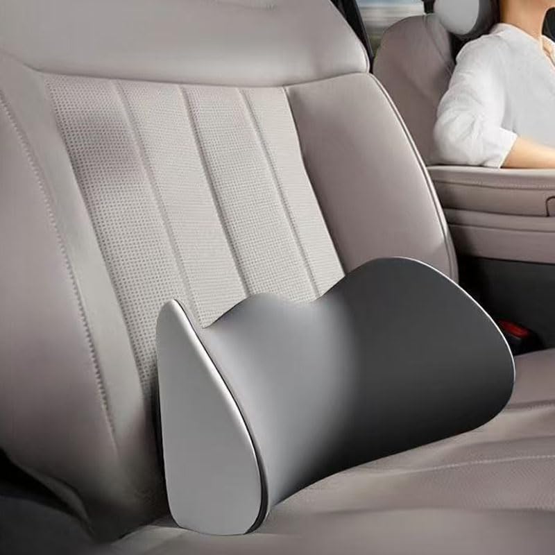 Cojín Lumbar para Coche para BMW X1 (U11) 2022 2023 2024, Almohada Lumbars Ergonómico Lumbar Coche con Esponja Memoria Respaldo Cojín Soporte Lumbar,A
