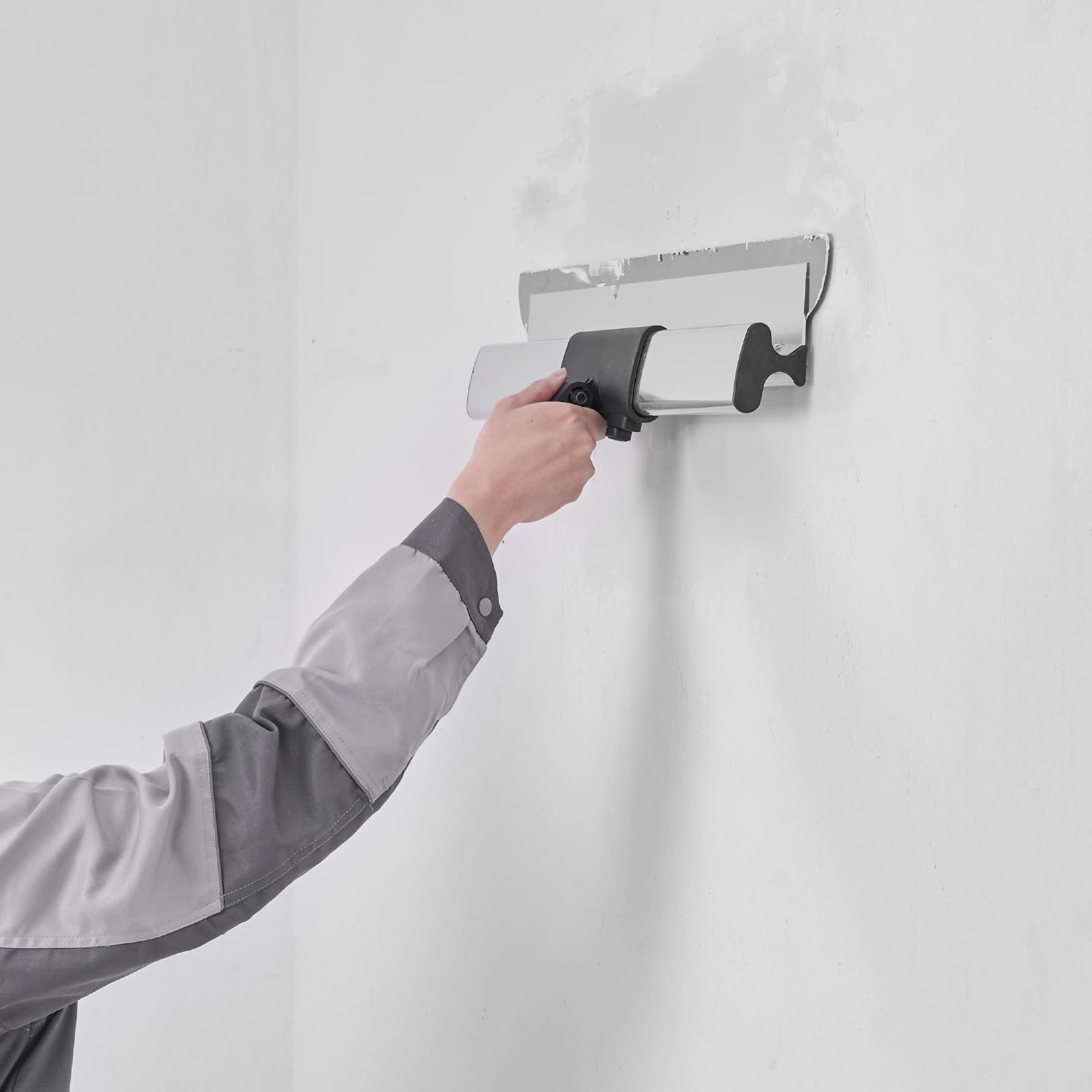 VEVOR Kit per Rasatura per Cartongesso con Manico 862-2072 mm Strumenti per Rasatura per Cartongesso, con Accessorio Coltello per Lisciatura Fissatore, per Pannello Murale, Cartongesso, Senza Lama