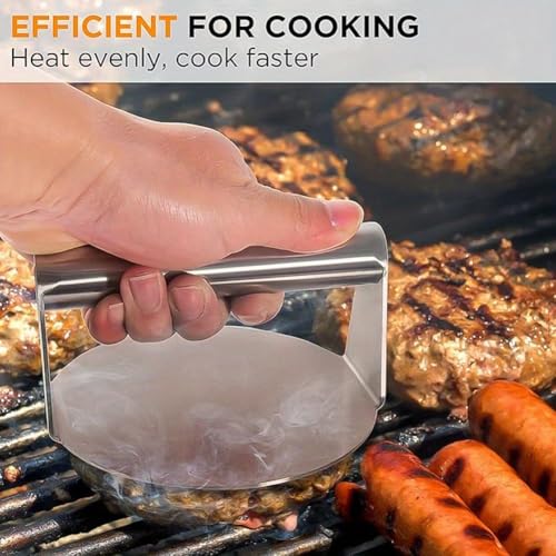 Prensa para Hamburguesas de Acero Inoxidable miniatura 5