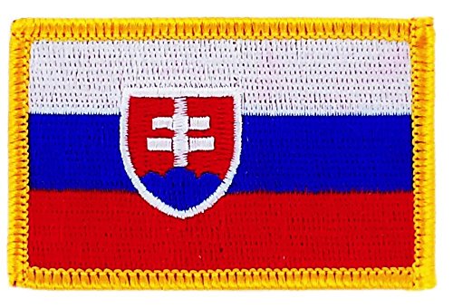 Patch Aufnäher bestickt Flagge Slowakei Slowakisch zum Aufbügeln Abzeichen Backpack