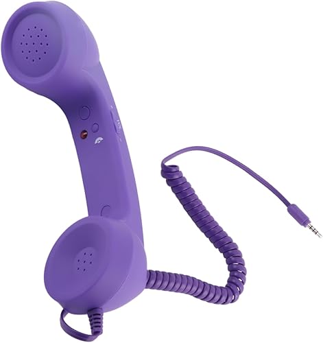 Miniatura 8 de Retro Phone Handset, Vintage Telephone Handset, Built in HD Speaker & Microphone Vintage Telephone Receiver Plug Play with 3.5mm USB C for