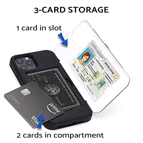 TORU CX PRO for iPhone 12 Pro/iPhone 12 Case Wallet | Protective Shockproof Heavy Duty Cover with Hidden Card Holder & Card Slot | Mirror & Wrist Strap Included - Flowers by TORU - Used condition - Image 3