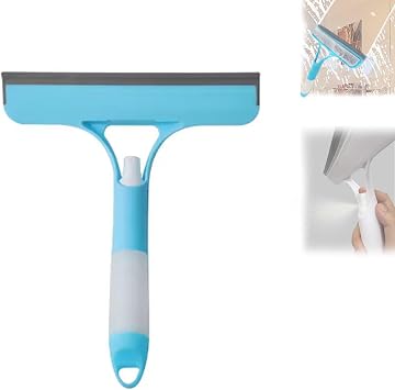 3 in 1 Spray Squeegee, 3 in 1 Window Cleaning Scraper, Window Squeegee with Sprayer for Glass, Flooring and Tiles, etc. Blue