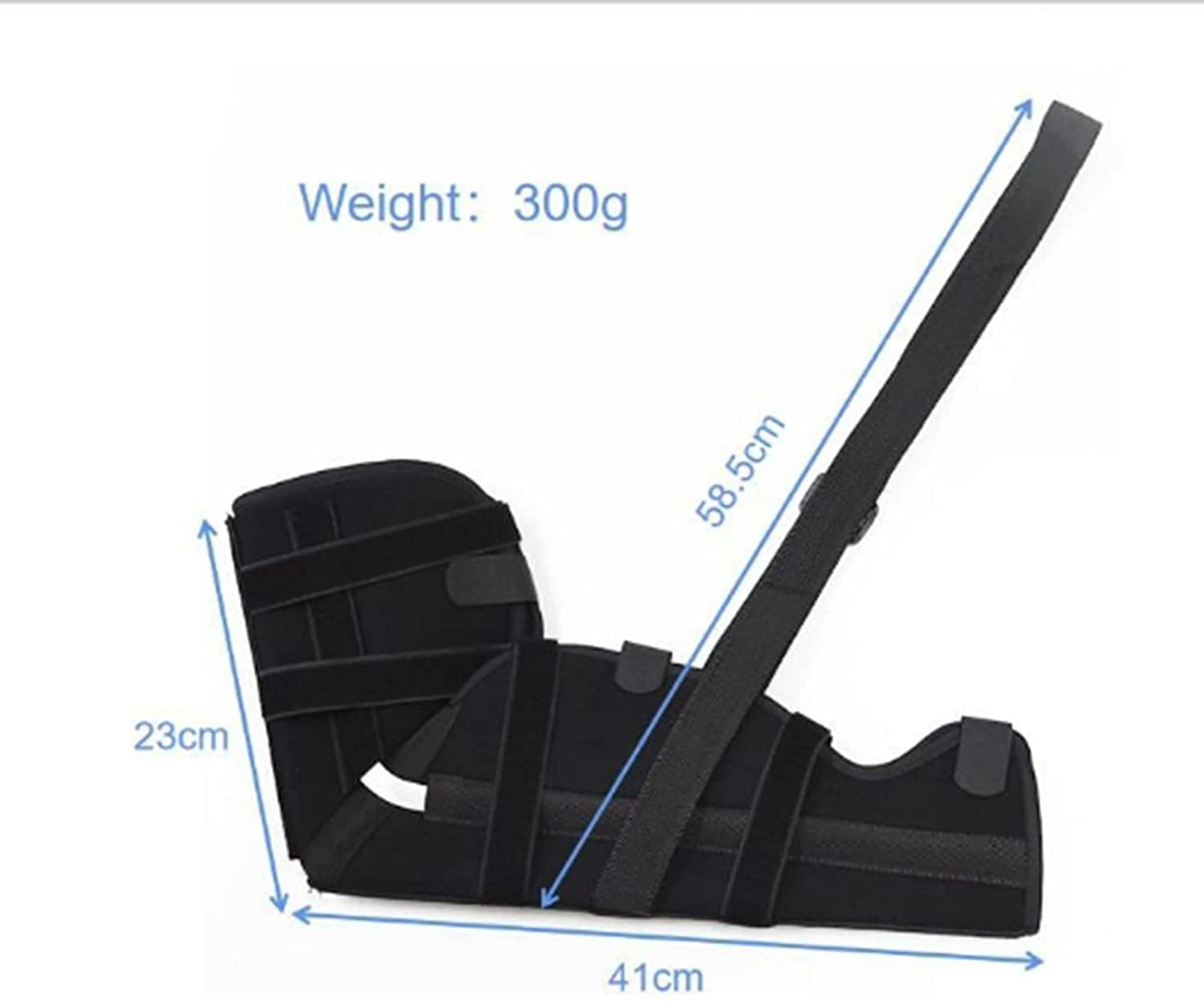 Inmovilizador de hombro con cabestrillo para brazo de hombro, cabestrillo de antebrazo de aluminio ajustable para lesiones en el hombro, brazo izquierdo y derecho, reparar mujeres rotas, dis