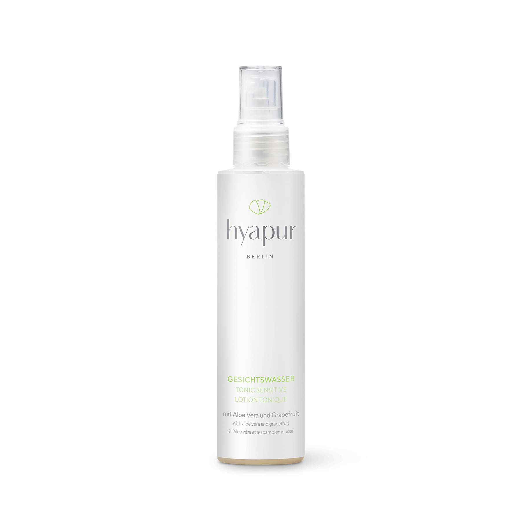 hyapur® - GREEN Tonic Sensitive 150ml - Das erfrischende Gesichtswasser - zur Anti-Aging-Pflege mit Bio- Vegan- Natur- Kosmetik aus Berlin