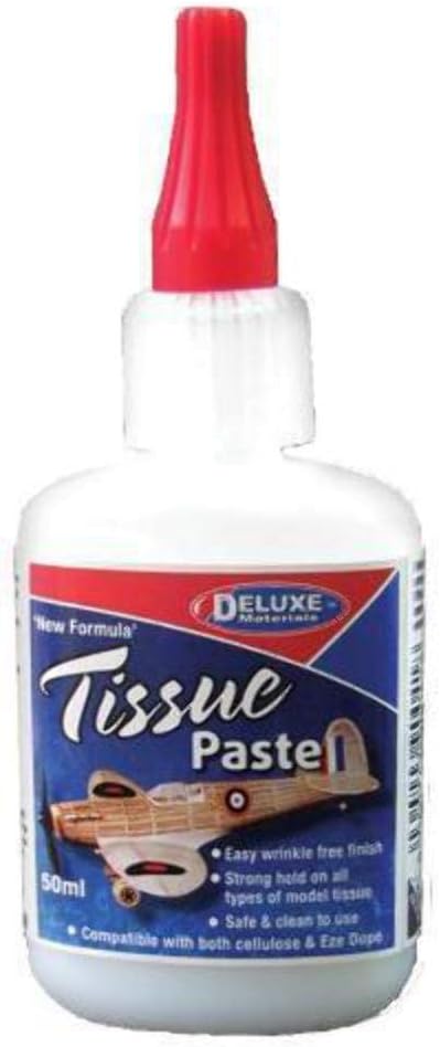 Deluxe Materials AD60 Paste 50 ml Adhesive and Glue – Rubber (Paste, Bottle, Blue, Red, White, 50 ml, 1 Piece)