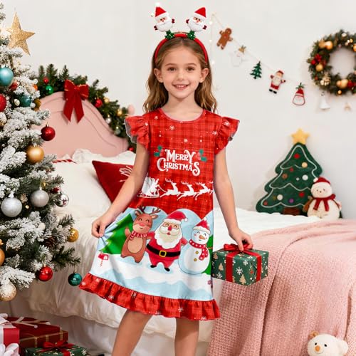 Image of Girls Nightgowns Unicorn Sleepwear Night Sleep Dress Pajamas Little Kids Toddler Soft Nightgown