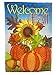 Produktbild Fall Garden Flagge; Primitiv Kürbisse, Sonnenblumen, und Eichel; true doppelseitig Welcome Fall Nachricht lesbar beiden Seiten; 30,5 cm von 45,7 cm