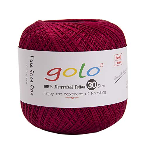 Image of golo Crochet Yarns for Hand Work Flag red Yarn 862