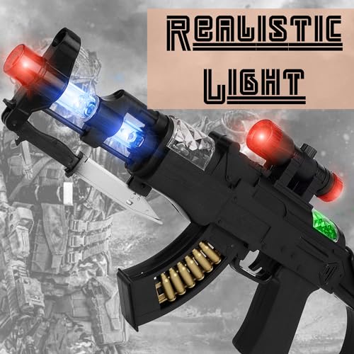 Image of Toyzone Toy Gun | Pretend & Play Gun | Flash Sound | Dynamic Movement | Movable Bullet | Removable Stand & Cassette | Gun for Kids | for 3+ Years (Grand Shooter)