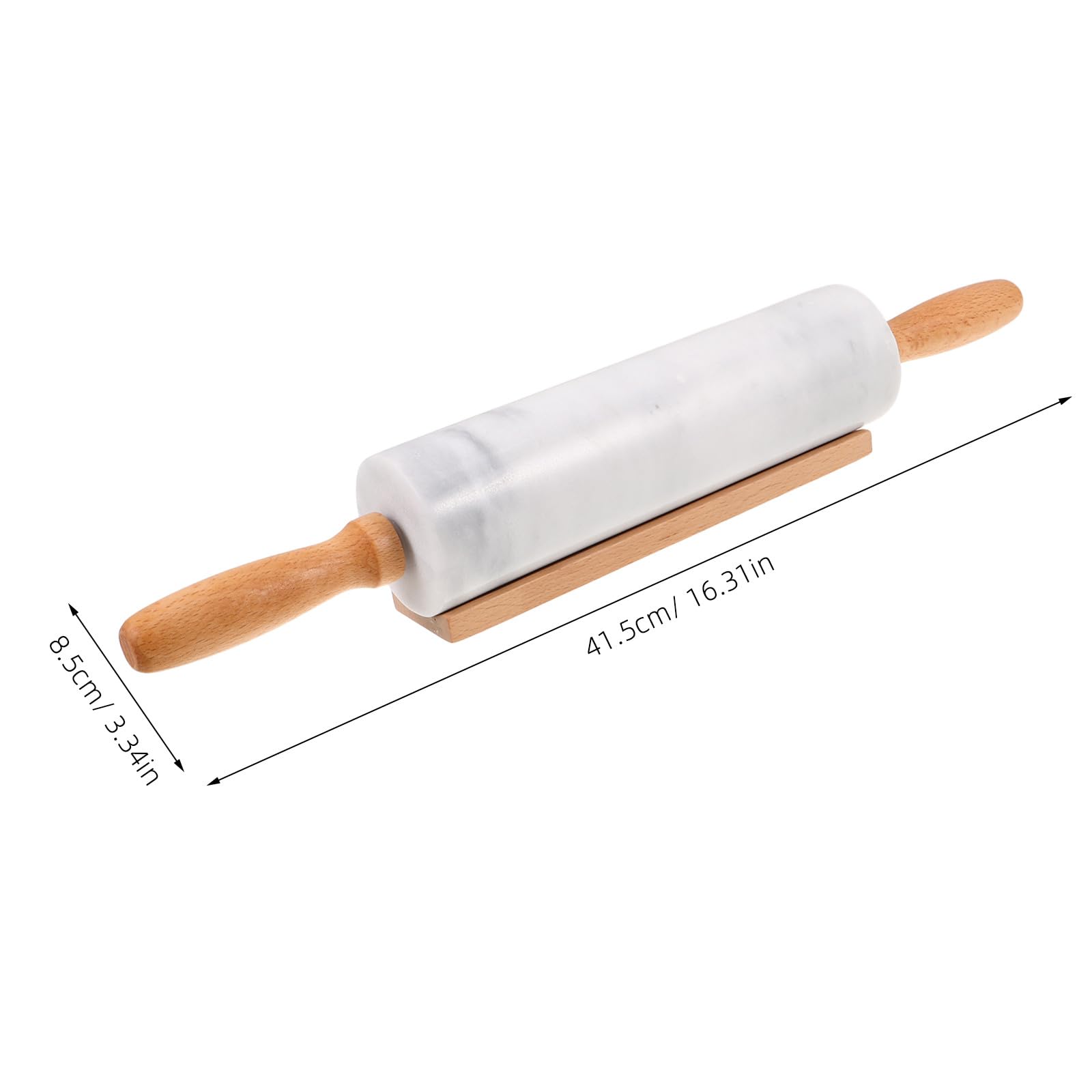 INOOMP 3piezas Rodillo de Mármol para Repostería Pequeño Mango Apto para Masa de Fondant y Hornear Utensilios de Cocina