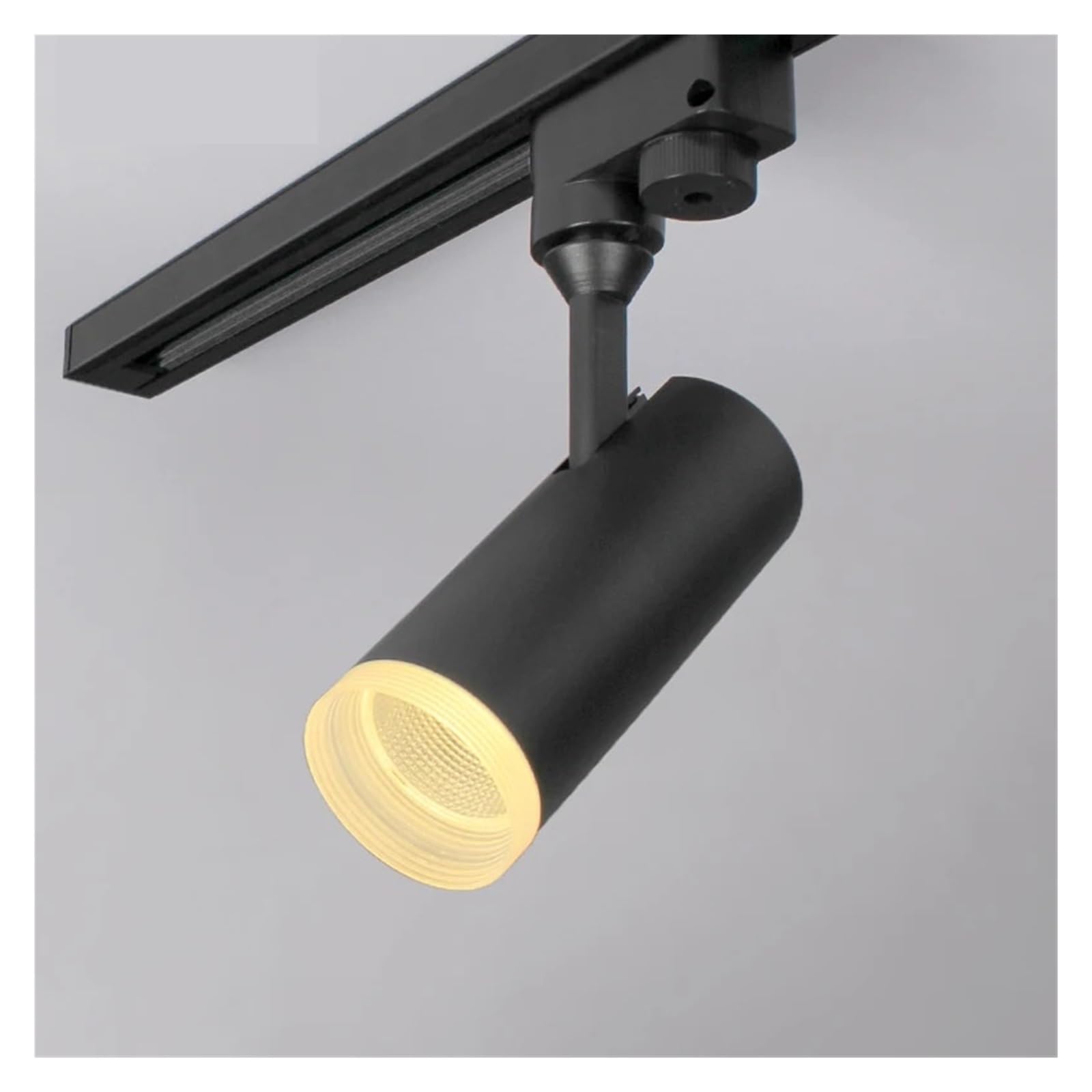 Lampki do obrazów na ścianę Oświetlenie szynowe LED 7W COB Reflektory szynowe Lampa, diody śledzące Opa Światła punktowe AC90-260V na wystawę sztuki, pokaz zdjęć(Black 7W,Natural White)