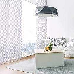 Paneles Japoneses 50 Cm MADECOSTORE Panel japonés tamizador estructurado 50 cm – blanco calado – 45 x 260 cm