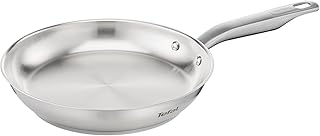 Tefal E49204 Virtuoso Koekenpan 24 cm, RVS (zonder coating) Geschikt voor alle warmtebronnen