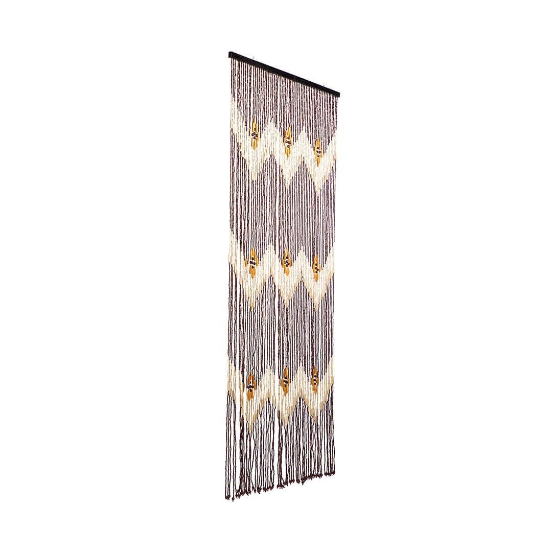 CATRAL NORTENE | Cortina Puerta Formosa 60 Líneas | 90x200 cm | Madera Natural | Hecha a Mano