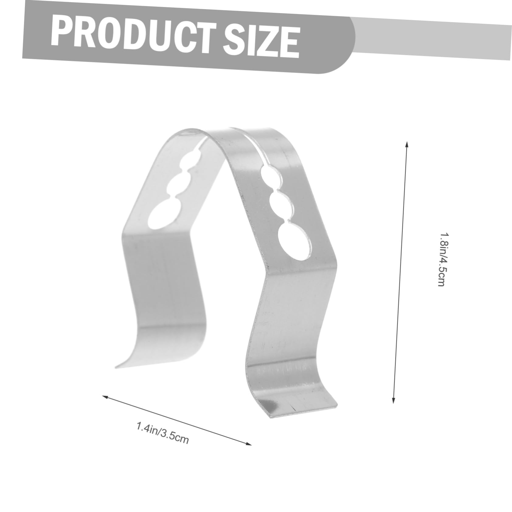 NAMOARLY Set of 4 Thermometer Holders Clips for Grills Oven Smoker 304 Stainless Steel Easy to Use Thermometer Clamps