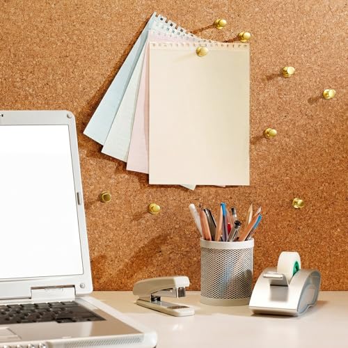 Image of Watersay 50 Pcs Double Headed Picture Hanging Nails Long Push Pins for Wall Thumb Tacks Wall Hooks Decorative Picture Hanging Nails for Home Office Photo(Gold,Gongzi)