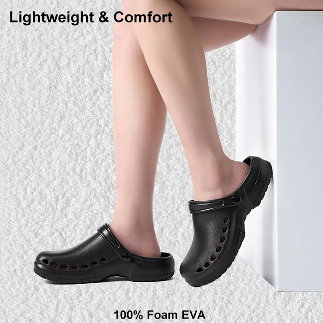 靴 SMALL GOOD THINGS ZXT Breathable Work Clogs Slip Resistant Kitchen Shoes for Nurse