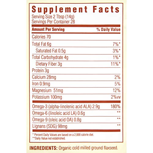 Image of Spectrum Organic Ground Flaxseed, 14 Oz (Pack of 2)