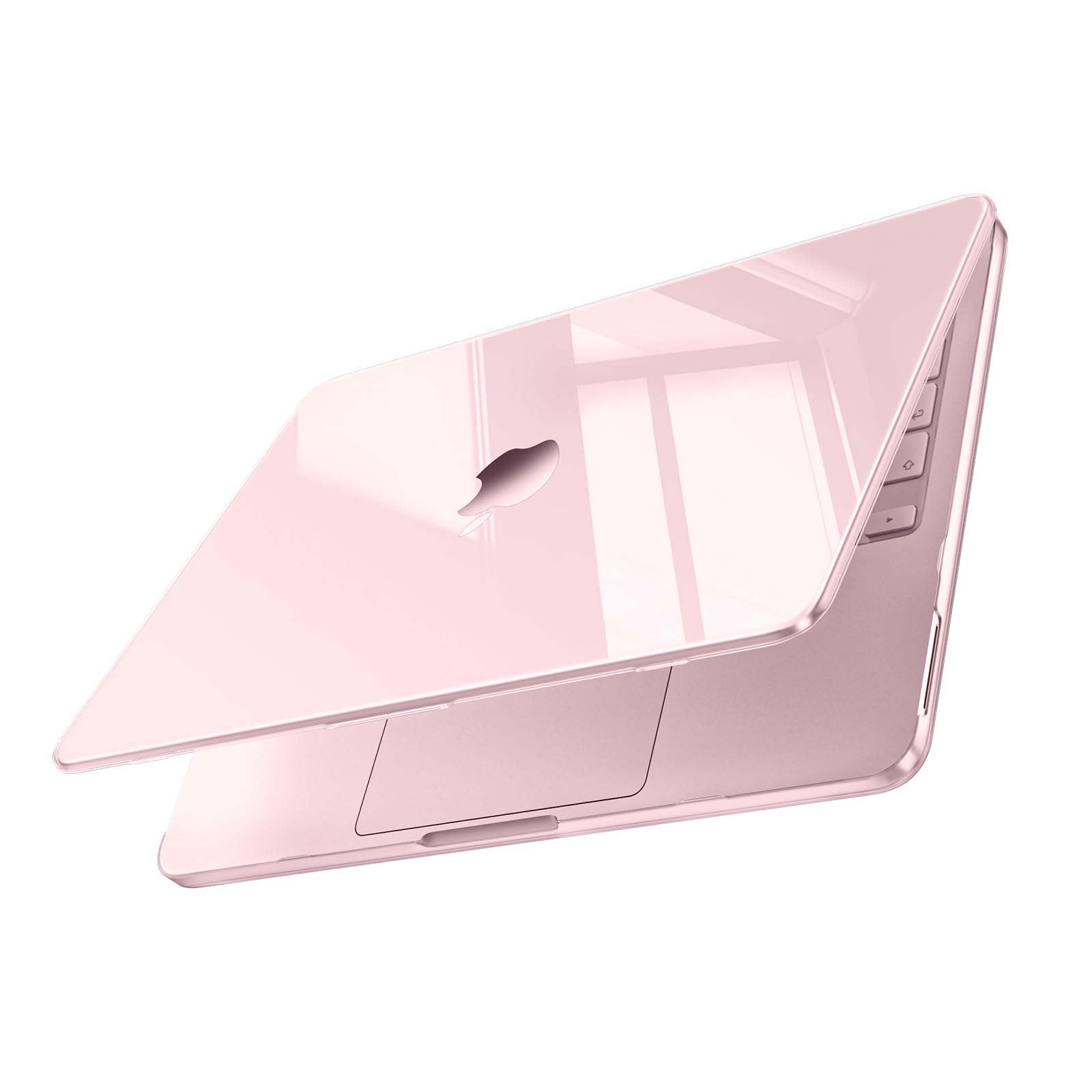 MOSISO Funda Compatible con MacBook Neo 13 Pulgadas Modelo A3404 2026 | con Chip A18 Pro, Ultradelgada Belleza Batural Superior Cierre Perfecto Protección Funda Rígida, Rosa Nube Cristal