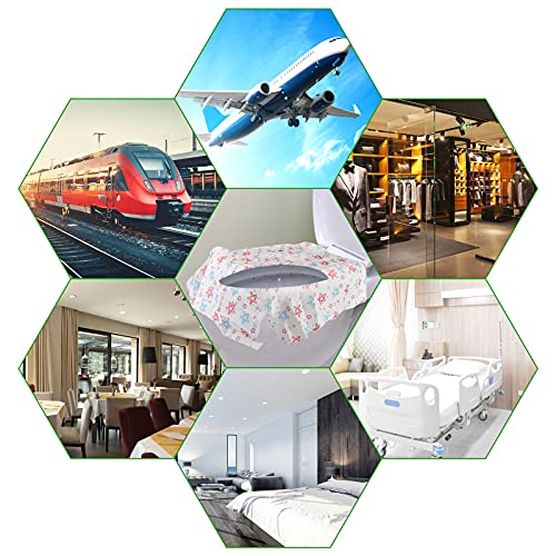 Fumanduo 20 Stück Toilette auflage Toiletten Sitzbezug Übergroßer XL WC-Sitz Matte Toilettenpapier Pad Reise wasserdichte Disposable Toilet Seat Cover Einzeln Verpackt – Bild 8