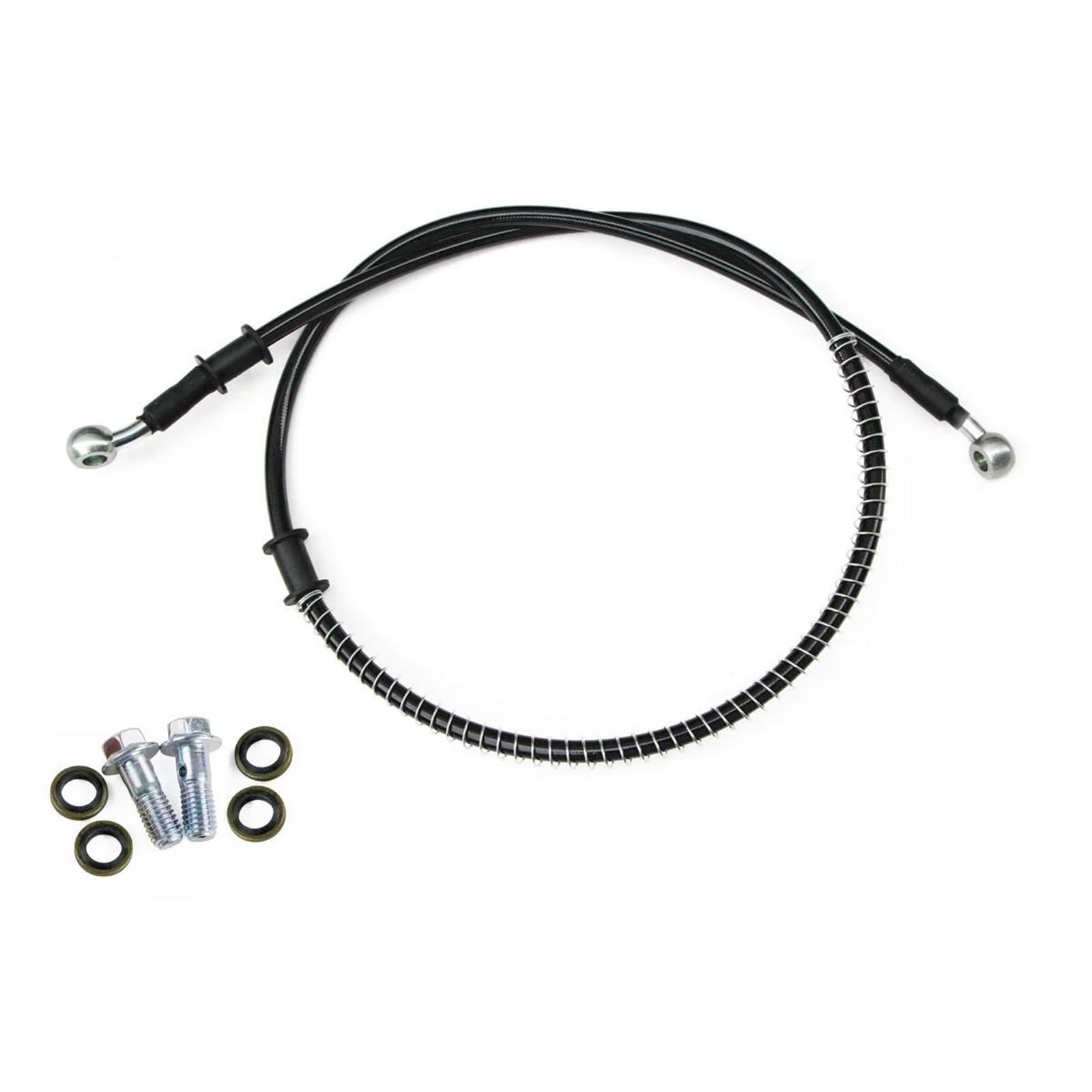 Motorbike Part 500mm/50cm M10 28 Degree 0 Universal Motorcycle Braided Line Steel Brake Hose Cable Hydraulic Pipe
