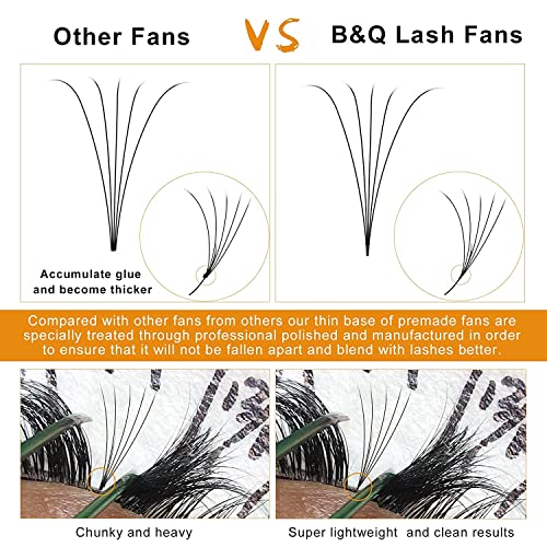 Premade Fans Eyelash Extensions 5D-C-0.07-13Mm Short Stem Pre Made Eye Lash Extension Fans 3D 5D 7D Volume Lash Extensions B&Q Eyelash Extensions 0.07 0.10 C D Curl Lashes Extension (5D-C-0.07,13Mm) #TOP1