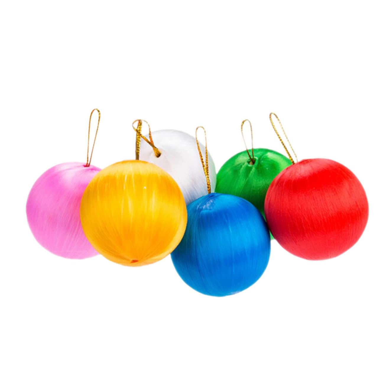 Pendentif sapin de Noël boule décorative maison lot de 6