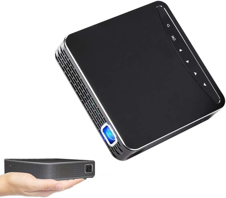 WZATCO 100W Mini Portable Android 1080P Home Projector Multimedia HDMI USB