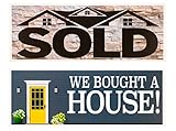 Real Estate Social Media Testimonial Photo Prop Signs - Great for Instagram, Twitter & Facebook (1...