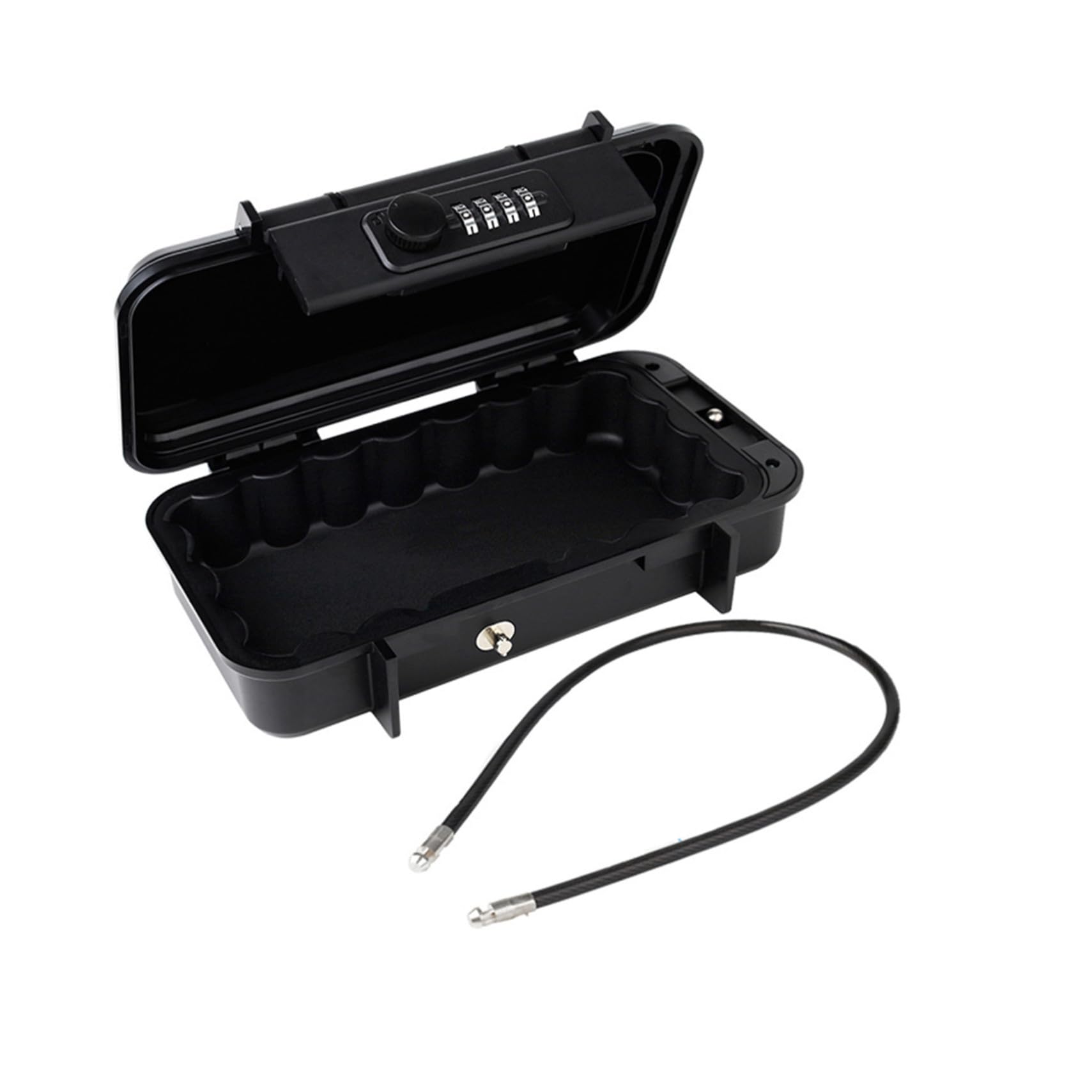 NUOBESTY Cassetta di Sicurezza Portatile Combinazione di Sicurezza Cavo Metallico per Dormitorio Hotel Casa Ufficio Auto per Viaggi e Spiaggia