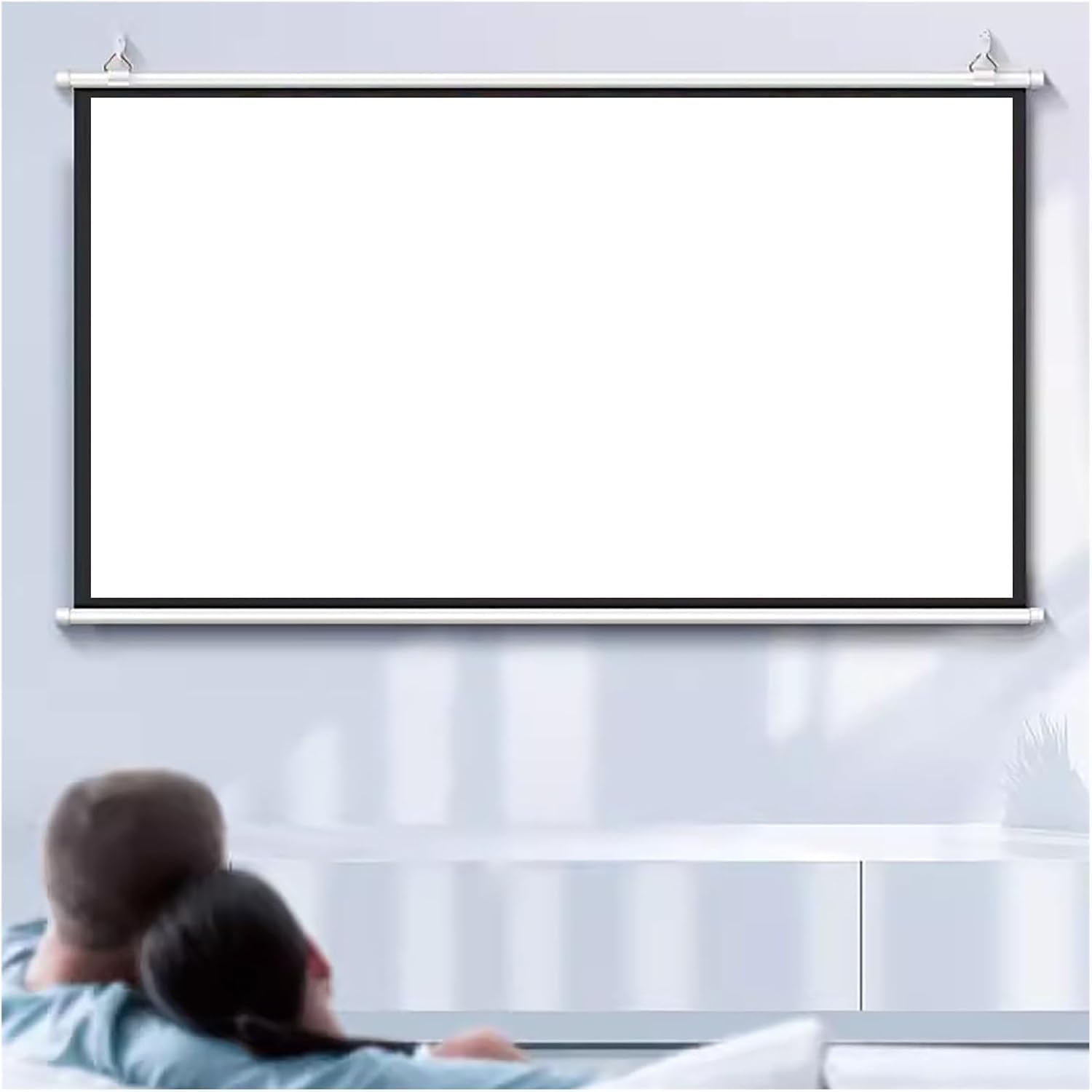 Pantalla para proyector 72 pulgadas 16:9 portátil: cine en casa, oficina y juegos
